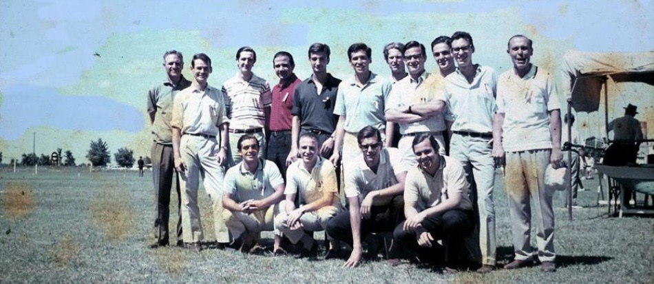 Una foto de 1967 con la presencia de Harold Evelyn. Eran otros tiempos