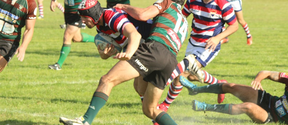 Francisco Cúneo apoyó dos tries ante los marplatenses (Foto: Mauro Hernán Castro)