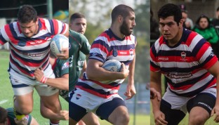 Garziera, Pitinari y Sánchez. Los tres primeras líneas que representarán a Old Resian el próximo fin de semana